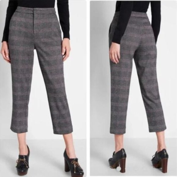 ModCloth Cropped Plaid Trousers Sz 20W NWT - Picture 1 of 10